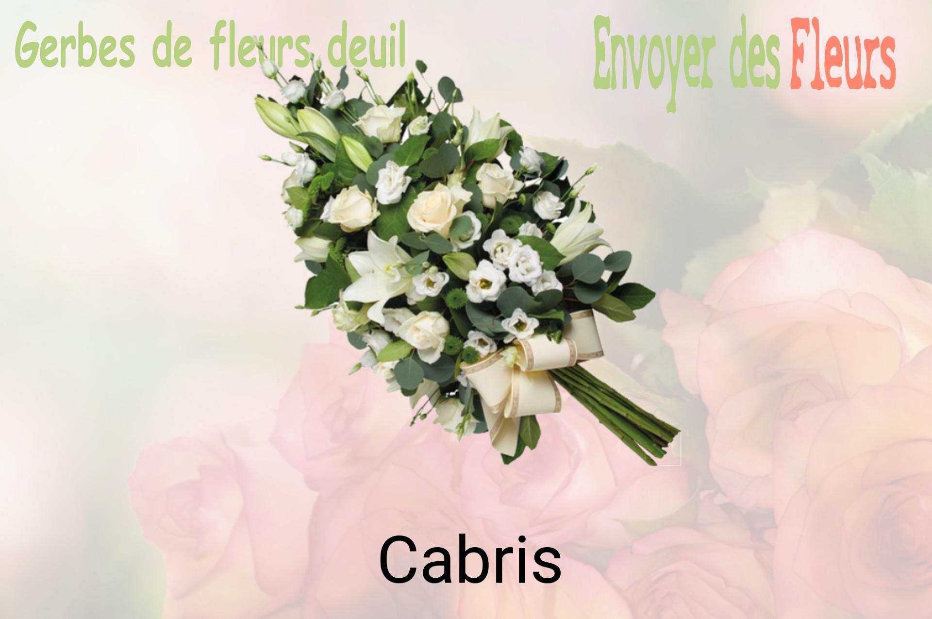 Gerbe de fleurs de deuil livrée à Cabris
